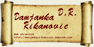 Damjanka Rikanović vizit kartica